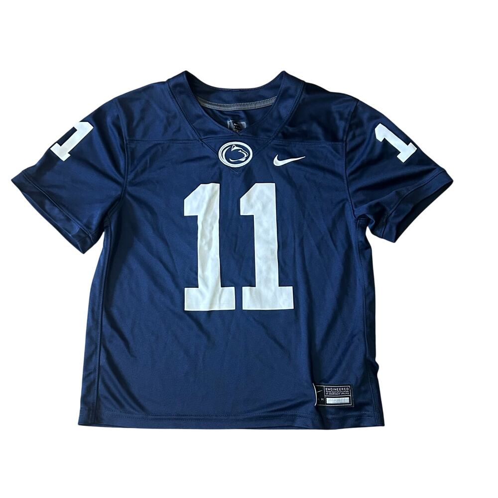 Kids Nike Penn State Jersey Micah Parsons Youth Small Dri Fit Navy Blue PSU